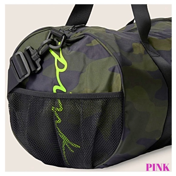 ★NEW PINK CAMO DUFFLE!★VS PINK Everyday Duffle Bag Satchel Backpack Carryon Tote